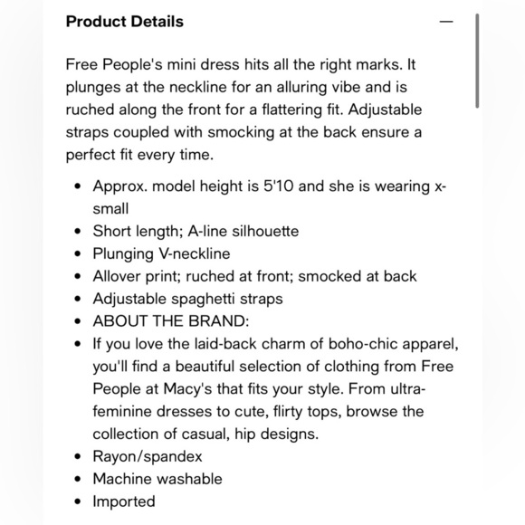 Free People Happy Heart Ruched Mini Dress - Picture 5 of 5